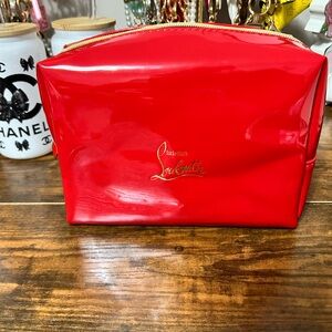 Christian Louboutin Red Cosmetic Bag